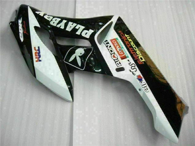 Kit Carenado Moto Honda CBR 1000 RR 2004-2005 - Negro Blanco Kit Carenado Moto Honda CBR 1000 RR 2004-2005 - Negro Blanco