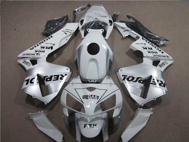 Kit Carenado Moto Honda CBR 600 RR 2005-2006 - Blanco Negro Repsol Kit Carenado Moto Honda CBR 600 RR 2005-2006 - Blanco Negro Repsol