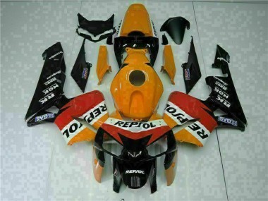 Kit Carenado Moto Honda CBR 600 RR 2005-2006 - Naranja Negro Repsol