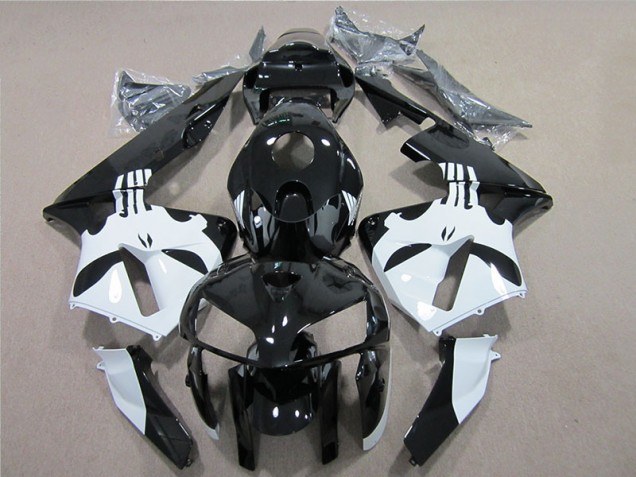 Kit Carenado Moto Honda CBR 600 RR 2005-2006 - Negro Blanco Kit Carenado Moto Honda CBR 600 RR 2005-2006 - Negro Blanco