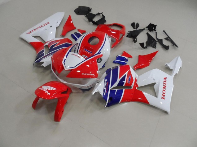 Kit Carenado Moto Honda CBR 600 RR 2013-2021 - Rojo Blanco Azul HRC Kit Carenado Moto Honda CBR 600 RR 2013-2021 - Rojo Blanco Azul HRC