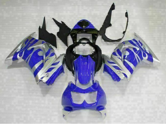 Kit Carenado Moto Kawasaki EX250 2008-2012 - Azul Negro Kit Carenado Moto Kawasaki EX250 2008-2012 - Azul Negro