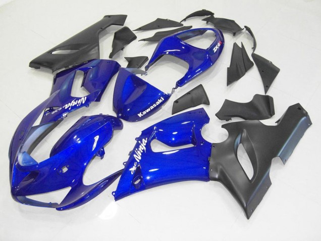 Kit Carenado Moto Kawasaki ZX6R 2005-2006 - Azul Negro Kit Carenado Moto Kawasaki ZX6R 2005-2006 - Azul Negro
