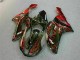 Kit Carenado Moto Kawasaki ZX6R 2007-2008 - Negro Rojo Llama Kit Carenado Moto Kawasaki ZX6R 2007-2008 - Negro Rojo Llama
