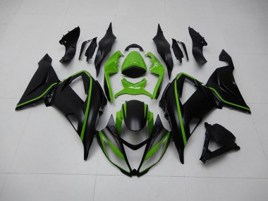 Kit Carenado Moto Kawasaki ZX6R 2013-2018 - Negro Verde