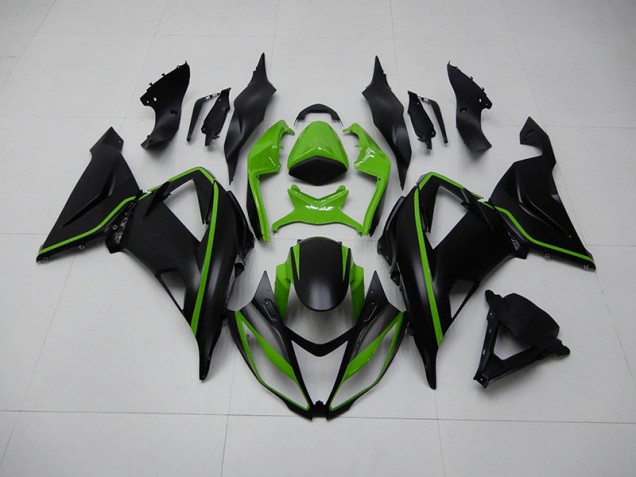 Kit Carenado Moto Kawasaki ZX6R 2013-2018 - Negro Verde Kit Carenado Moto Kawasaki ZX6R 2013-2018 - Negro Verde