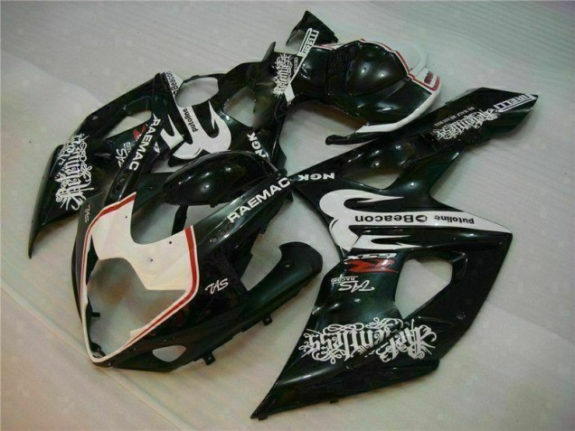 Kit Carenado Moto Suzuki GSXR 1000 K5 2005-2006 - Blanco Negro Kit Carenado Moto Suzuki GSXR 1000 K5 2005-2006 - Blanco Negro