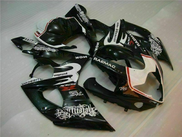 Kit Carenado Moto Suzuki GSXR 1000 K5 2005-2006 - Blanco Negro Kit Carenado Moto Suzuki GSXR 1000 K5 2005-2006 - Blanco Negro