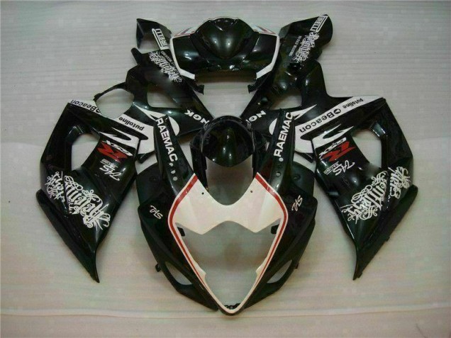 Kit Carenado Moto Suzuki GSXR 1000 K5 2005-2006 - Blanco Negro Kit Carenado Moto Suzuki GSXR 1000 K5 2005-2006 - Blanco Negro