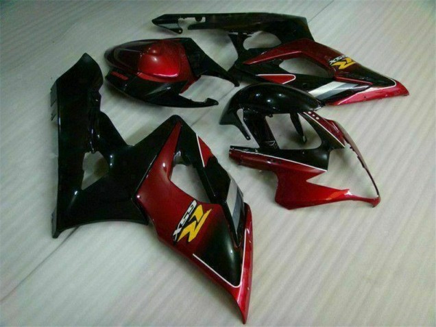 Kit Carenado Moto Suzuki GSXR 1000 K5 2005-2006 - Rojo Negro Kit Carenado Moto Suzuki GSXR 1000 K5 2005-2006 - Rojo Negro