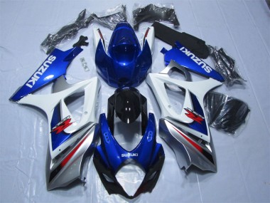 Kit Carenado Moto Suzuki GSXR 1000 K7 2007-2008 - Azul Blanco