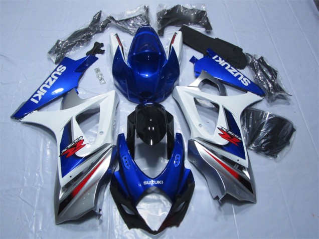 Kit Carenado Moto Suzuki GSXR 1000 K7 2007-2008 - Azul Blanco Kit Carenado Moto Suzuki GSXR 1000 K7 2007-2008 - Azul Blanco