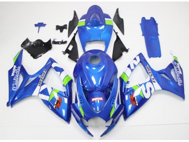 Kit Carenado Moto Suzuki GSXR 600 / 750 K6 2006-2007 - Azul Blanco