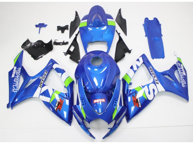 Kit Carenado Moto Suzuki GSXR 600 / 750 K6 2006-2007 - Azul Blanco Kit Carenado Moto Suzuki GSXR 600 / 750 K6 2006-2007 - Azul Blanco
