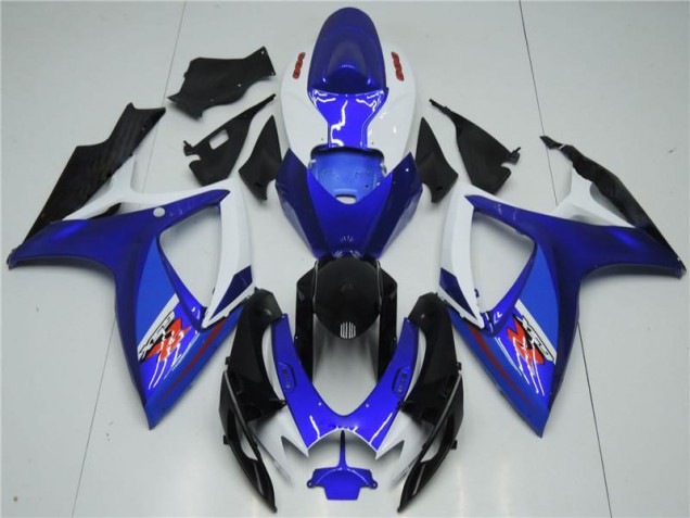 Kit Carenado Moto Suzuki GSXR 600 / 750 K6 2006-2007 - Blanco Azul Kit Carenado Moto Suzuki GSXR 600 / 750 K6 2006-2007 - Blanco Azul