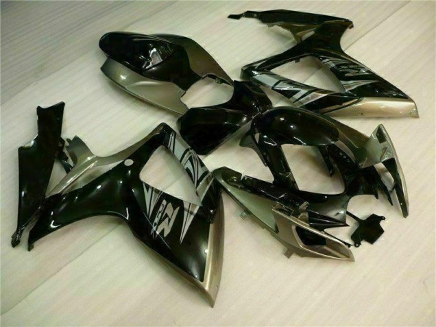 Kit Carenado Moto Suzuki GSXR 600 / 750 K6 2006-2007 - Negro Gris Kit Carenado Moto Suzuki GSXR 600 / 750 K6 2006-2007 - Negro Gris