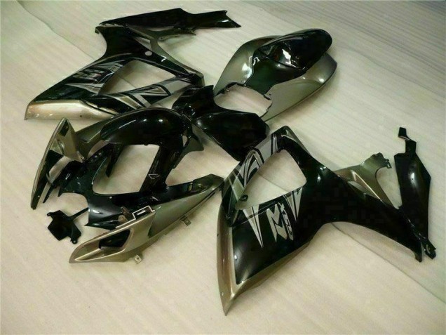 Kit Carenado Moto Suzuki GSXR 600 / 750 K6 2006-2007 - Negro Gris Kit Carenado Moto Suzuki GSXR 600 / 750 K6 2006-2007 - Negro Gris