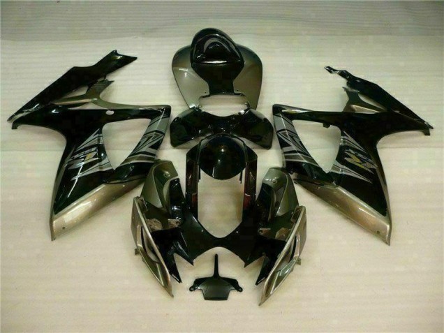 Kit Carenado Moto Suzuki GSXR 600 / 750 K6 2006-2007 - Negro Gris Kit Carenado Moto Suzuki GSXR 600 / 750 K6 2006-2007 - Negro Gris