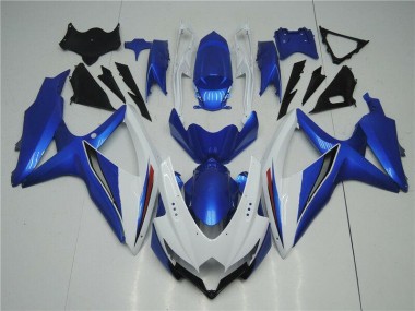 Kit Carenado Moto Suzuki GSXR 600 / 750 K8 2008-2010 - Blanco Azul
