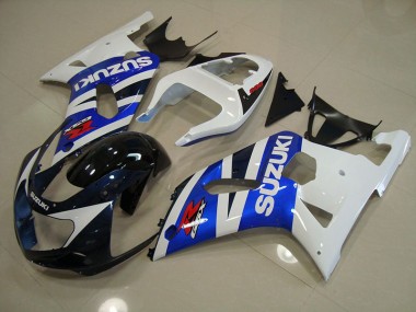 Kit Carenado Moto Suzuki GSXR 750 K1 K2 K3 2001-2003 - Azul Blanco
