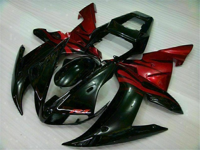 Kit Carenado Moto Yamaha R1 2002-2003 - Negro Rojo Kit Carenado Moto Yamaha R1 2002-2003 - Negro Rojo