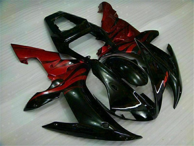 Kit Carenado Moto Yamaha R1 2002-2003 - Negro Rojo Kit Carenado Moto Yamaha R1 2002-2003 - Negro Rojo