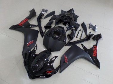 Kit Carenado Moto Yamaha R1 2007-2008 - Negro Mate Rojo