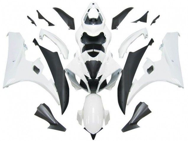 Kit Carenado Moto Yamaha R6 2006-2007 - Blanco Negro Kit Carenado Moto Yamaha R6 2006-2007 - Blanco Negro