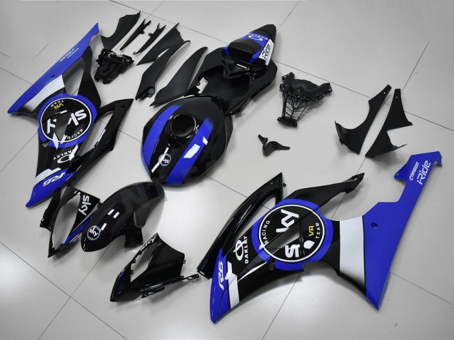 Kit Carenado Moto Yamaha R6 2008-2016 - Azul Negro Kit Carenado Moto Yamaha R6 2008-2016 - Azul Negro