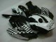 Kit Completo Carenado Moto Honda CBR 1000 RR 2004-2005 - Blanco Negro Kit Completo Carenado Moto Honda CBR 1000 RR 2004-2005 - Blanco Negro
