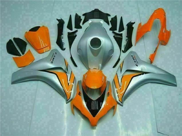 Kit Completo Carenado Moto Honda CBR 1000 RR 2008-2011 - Naranja Plata Kit Completo Carenado Moto Honda CBR 1000 RR 2008-2011 - Naranja Plata