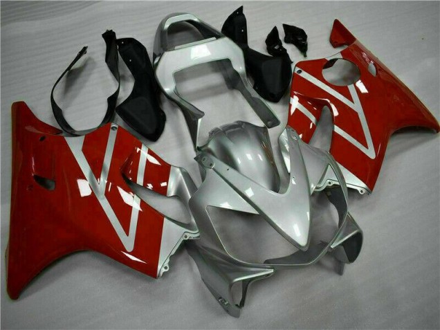 Kit Completo Carenado Moto Honda CBR 600 F4i 2001-2003 - Rojo Plata Kit Completo Carenado Moto Honda CBR 600 F4i 2001-2003 - Rojo Plata