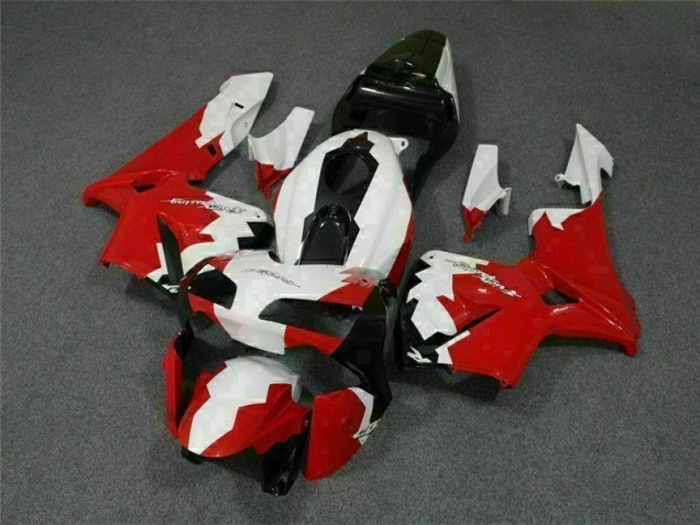 Kit Completo Carenado Moto Honda CBR 600 RR 2003-2004 - Rojo Blanco Kit Completo Carenado Moto Honda CBR 600 RR 2003-2004 - Rojo Blanco