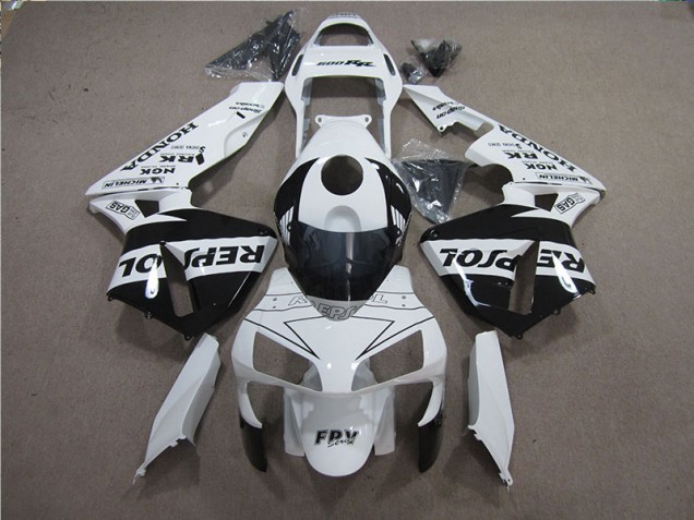 Kit Completo Carenado Moto Honda CBR 600 RR 2005-2006 - Blanco Negro Repsol Kit Completo Carenado Moto Honda CBR 600 RR 2005-2006 - Blanco Negro Repsol