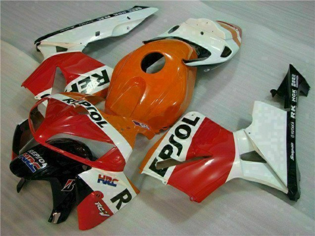 Kit Completo Carenado Moto Honda CBR 600 RR 2005-2006 - Naranja Negro Repsol Kit Completo Carenado Moto Honda CBR 600 RR 2005-2006 - Naranja Negro Repsol