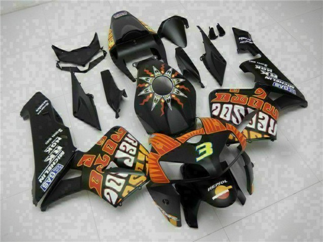 Kit Completo Carenado Moto Honda CBR 600 RR 2005-2006 - Negro Kit Completo Carenado Moto Honda CBR 600 RR 2005-2006 - Negro