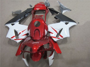 Kit Completo Carenado Moto Honda CBR 600 RR 2005-2006 - Rojo Blanco