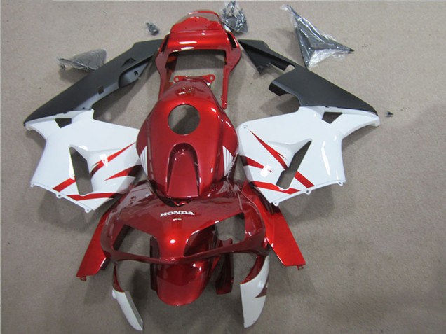 Kit Completo Carenado Moto Honda CBR 600 RR 2005-2006 - Rojo Blanco Kit Completo Carenado Moto Honda CBR 600 RR 2005-2006 - Rojo Blanco