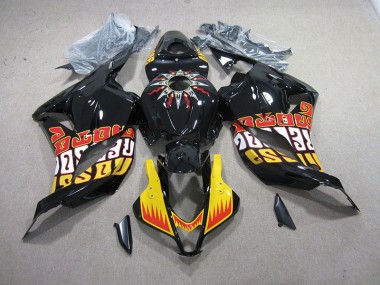 Kit Completo Carenado Moto Honda CBR 600 RR 2009-2012 - Negro Amarillo