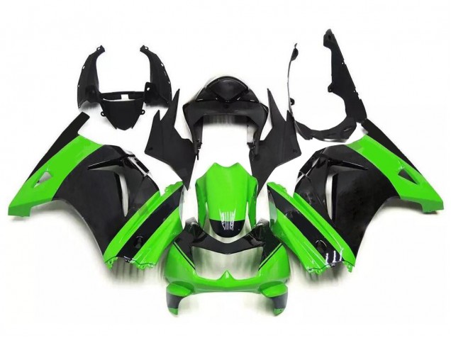 Kit Completo Carenado Moto Kawasaki EX250 2008-2012 - Verde Negro Kit Completo Carenado Moto Kawasaki EX250 2008-2012 - Verde Negro