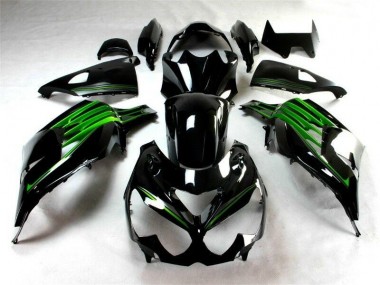 Kit Completo Carenado Moto Kawasaki ZX14R ZZR 1400 2012-2021 - Negro Verde