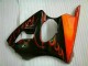 Kit Completo Carenado Moto Kawasaki ZX6R 2000-2002 - Negro Rojo Llama Kit Completo Carenado Moto Kawasaki ZX6R 2000-2002 - Negro Rojo Llama