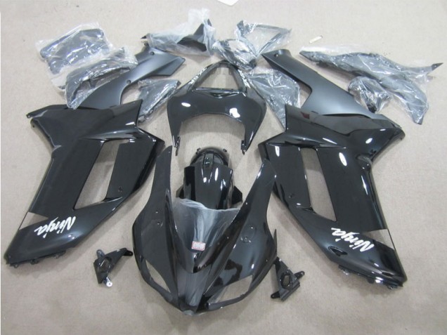 Kit Completo Carenado Moto Kawasaki ZX6R 2007-2008 - Negro Blanco Kit Completo Carenado Moto Kawasaki ZX6R 2007-2008 - Negro Blanco
