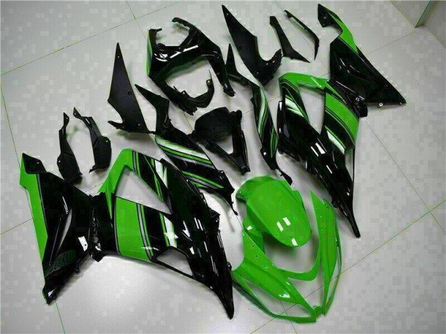 Kit Completo Carenado Moto Kawasaki ZX6R 2013-2018 - Negro Verde Kit Completo Carenado Moto Kawasaki ZX6R 2013-2018 - Negro Verde