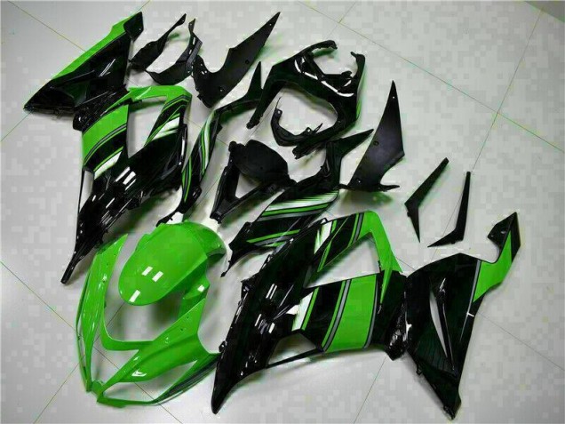 Kit Completo Carenado Moto Kawasaki ZX6R 2013-2018 - Negro Verde Kit Completo Carenado Moto Kawasaki ZX6R 2013-2018 - Negro Verde