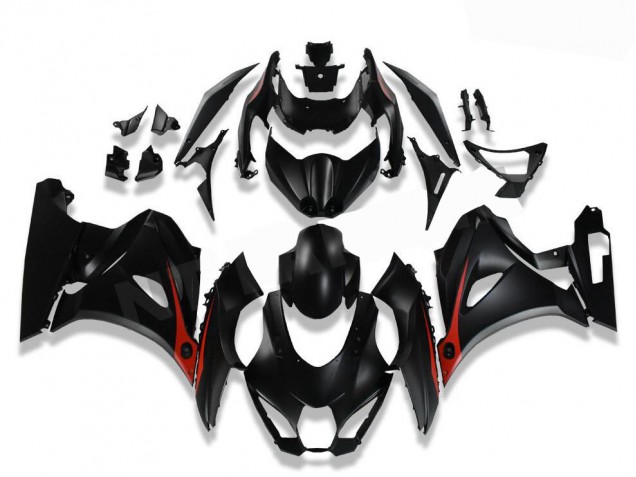 Kit Completo Carenado Moto Suzuki GSXR 1000 2017-2023 - Negro Rojo Kit Completo Carenado Moto Suzuki GSXR 1000 2017-2023 - Negro Rojo