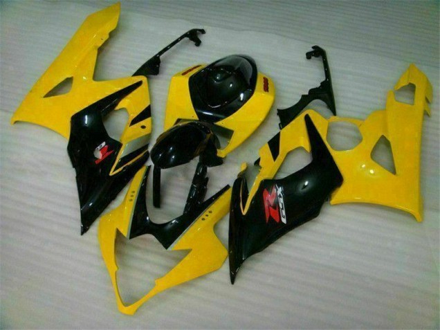 Kit Completo Carenado Moto Suzuki GSXR 1000 K5 2005-2006 - Amarillo Negro Kit Completo Carenado Moto Suzuki GSXR 1000 K5 2005-2006 - Amarillo Negro