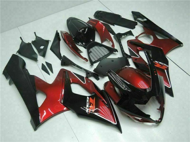 Kit Completo Carenado Moto Suzuki GSXR 1000 K5 2005-2006 - Rojo Negro Kit Completo Carenado Moto Suzuki GSXR 1000 K5 2005-2006 - Rojo Negro