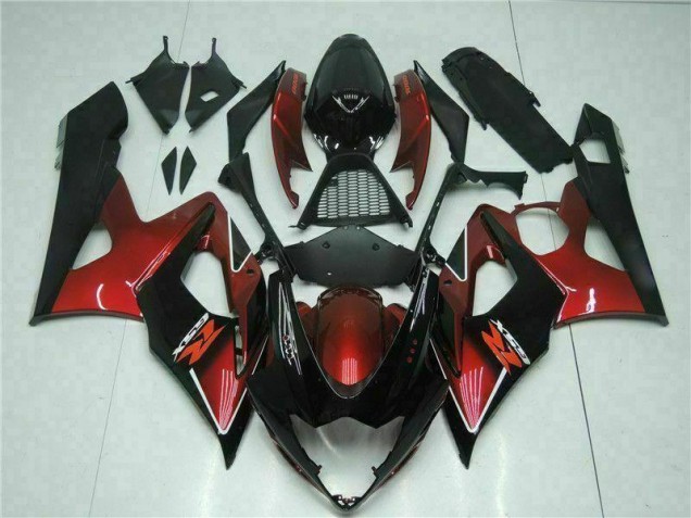 Kit Completo Carenado Moto Suzuki GSXR 1000 K5 2005-2006 - Rojo Negro Kit Completo Carenado Moto Suzuki GSXR 1000 K5 2005-2006 - Rojo Negro