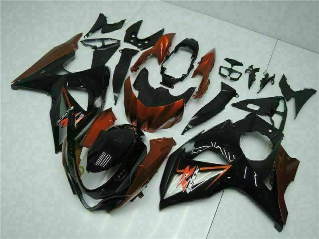Kit Completo Carenado Moto Suzuki GSXR 1000 K9 2009-2016 - Marrón Negro Kit Completo Carenado Moto Suzuki GSXR 1000 K9 2009-2016 - Marrón Negro